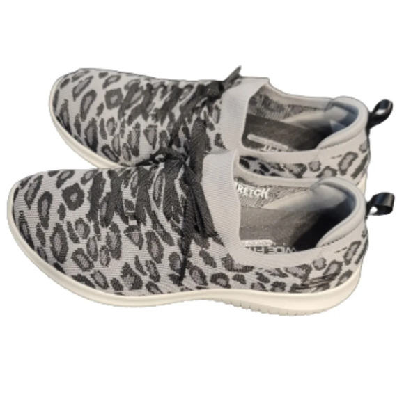 Skechers Ultra Flex Washable Knit Slip-On Sneaker Pop SensatioGrey Leopard 10 W - Picture 3 of 11